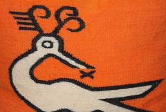 Wild Mexican Road Runner Weaving Pillow