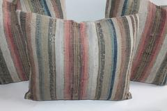 19th Century Pennsylvania Rag Rug Pillows