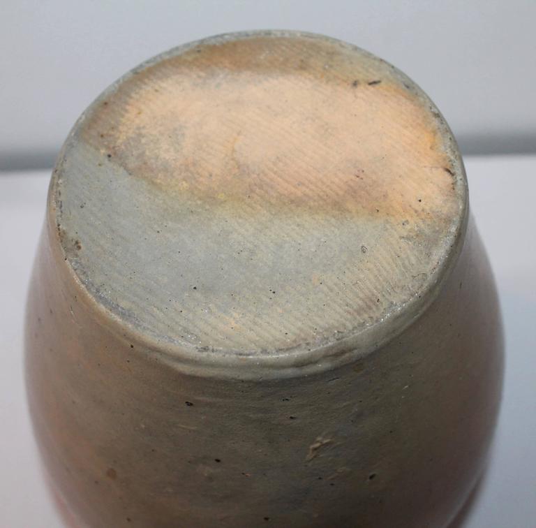 19th Century Original Blue Salt Glaze Decorated Stoneware Jar at 1stDibs
