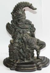 Late 19th Century Bronze "Punch" Door Stop