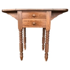 Early 20Thc Antiques Drop Leaf End Table