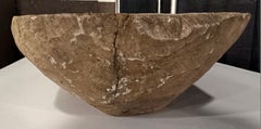19thc Hand Carved Pueblo Primitive Dough Bowl
