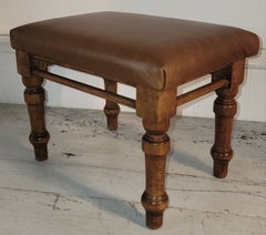 Leather Footstool