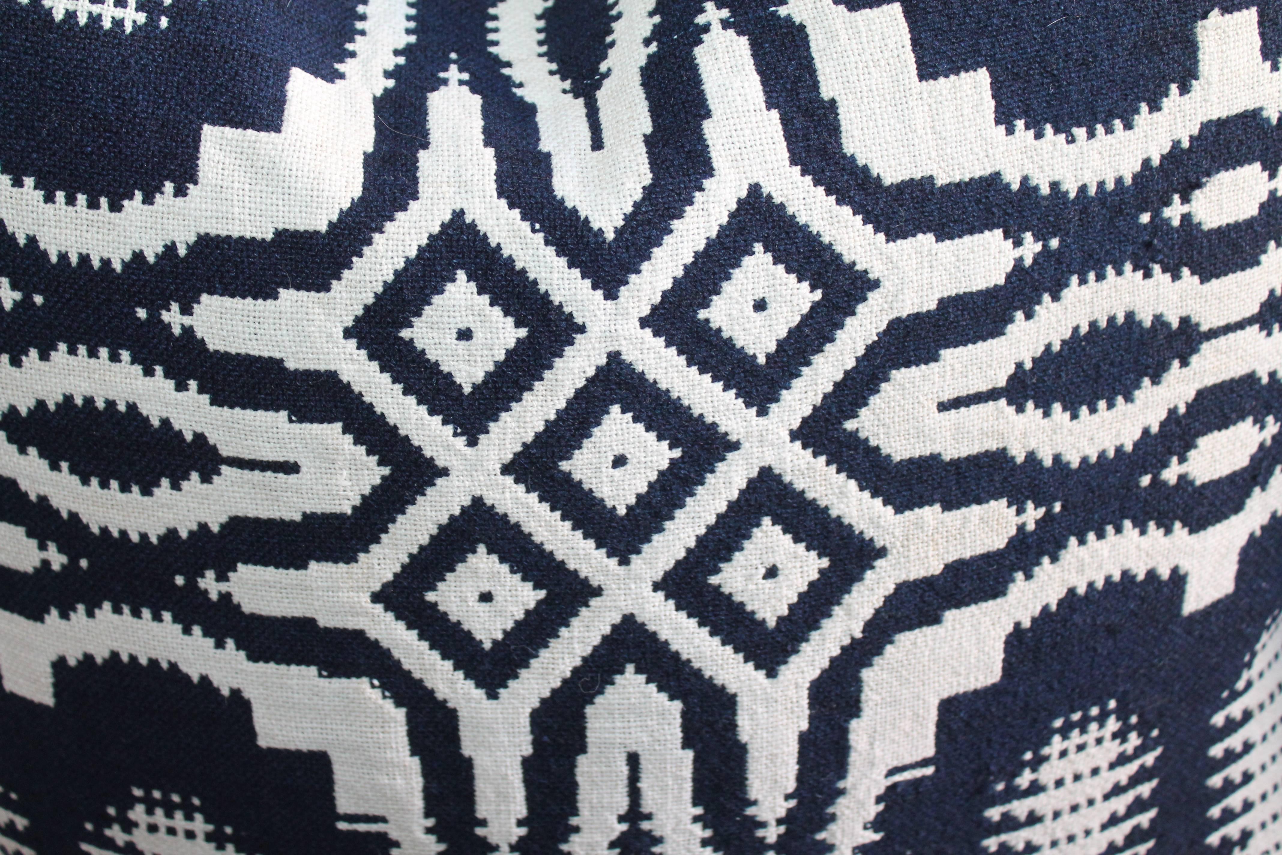 Cuscini copripiumino Jacquard tessuti a mano del XIX secolo In condizioni ottime in vendita a Los Angeles, CA