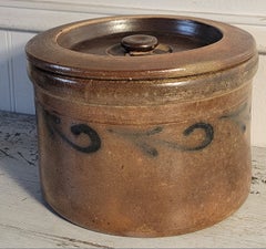 19thc Lidded Crock