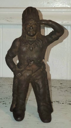 Cast Iron Native American Coin bank