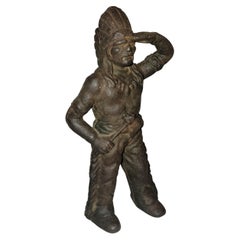 Cast Iron Native American Coin bank