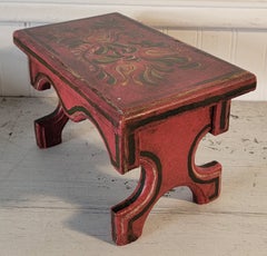 20Thc Original Painted Child's Stool