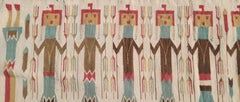 1940s Navajo Yei Weaving in Unusual Colors