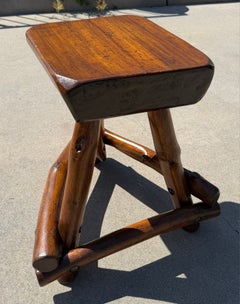 Old Hickory Plank Hand Made Stool