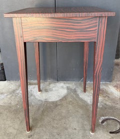 Signed Birds Eye Maple Side Table