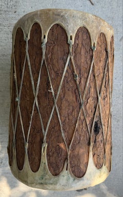 Native American Wood and Leather Drum