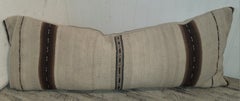 Pair of Striped 19Thc Linen Bolster pillows