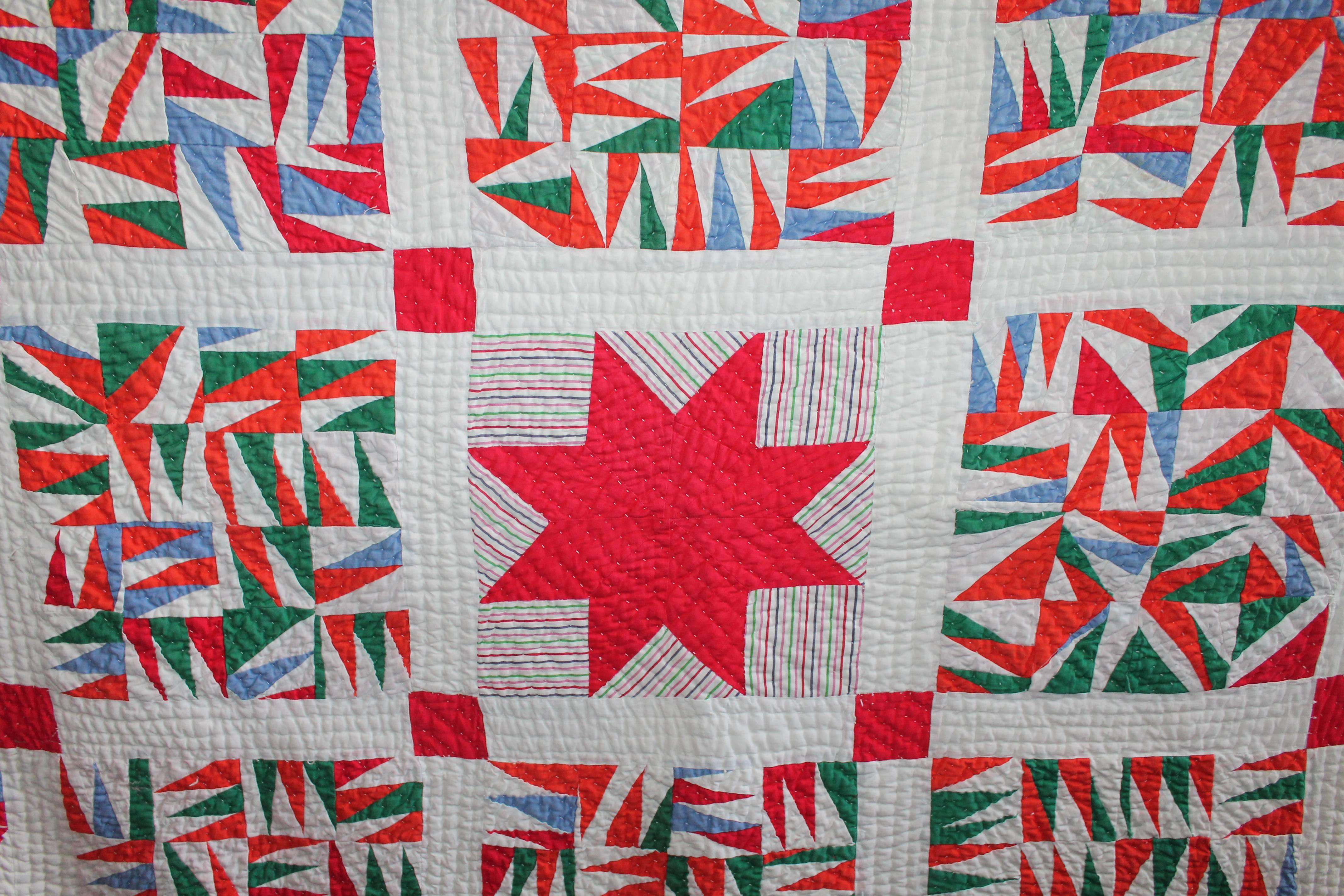 American Folky Mini-Pieced Crazy Quilt