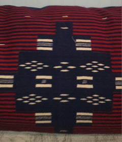 Large Striped Mexican weaving pillow