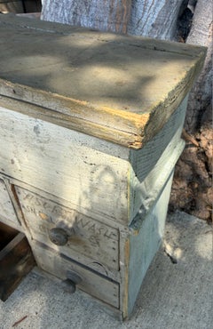 19thc Original painted Apothecary Cabinet/Trunk