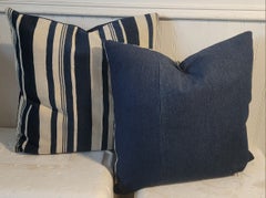 Pair Of Striped Linen Pillows