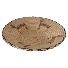 Panier amérindien Papago du XXe siècle, fabriqué à la main