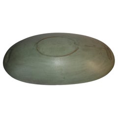Green painted Bowl With Stone Fruit