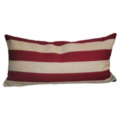Striped Linen Double Sided Bolster Pillow