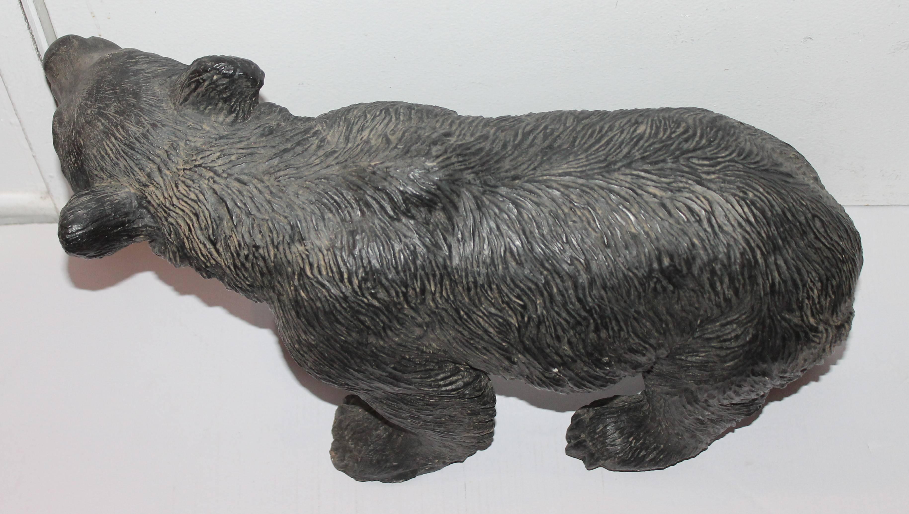 Adirondack Monumental Original Painted Concrete Black Bear