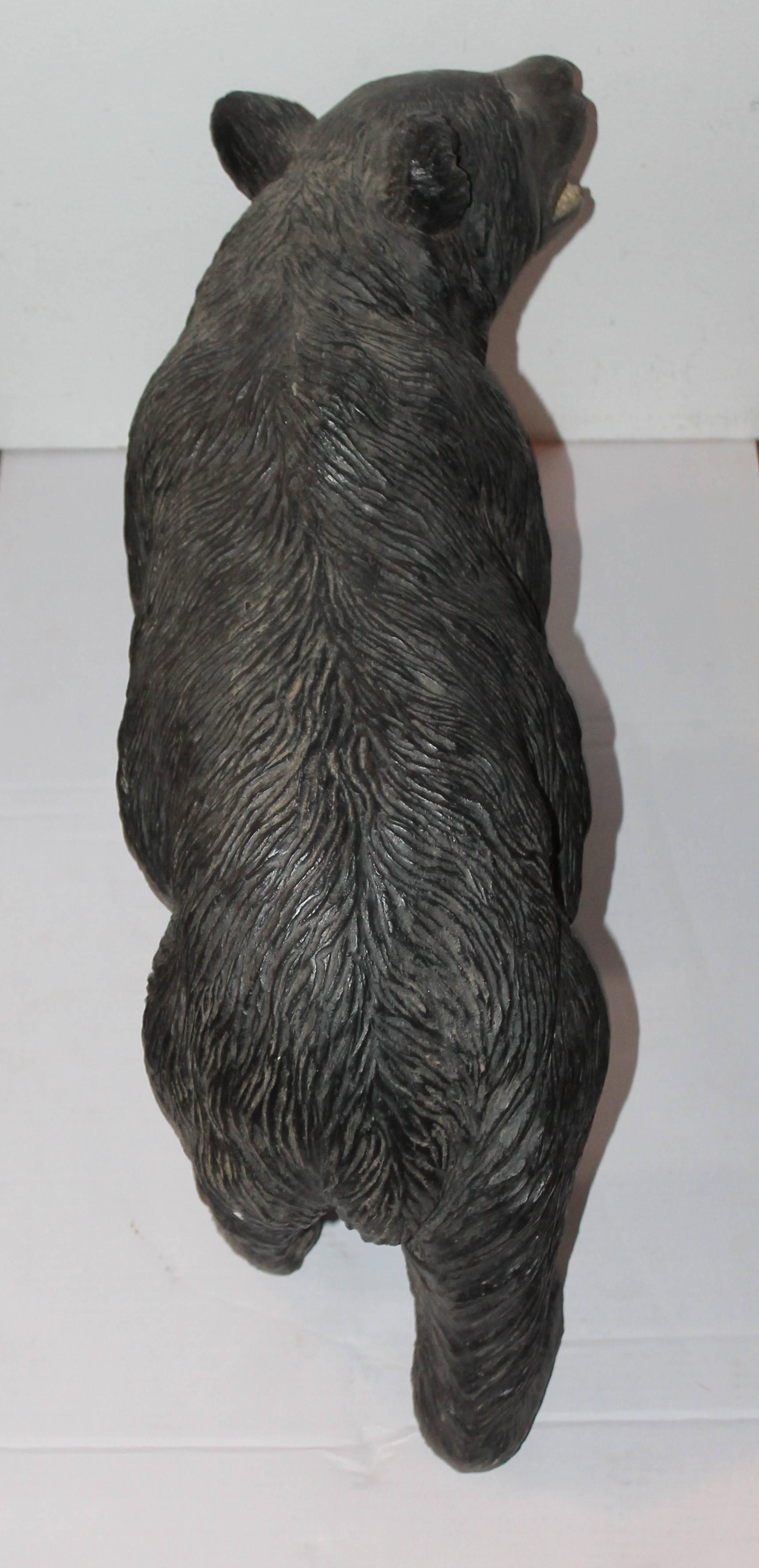American Monumental Original Painted Concrete Black Bear