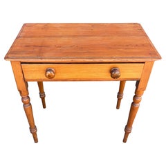 19thc Pine One Drawer Stand or Vanity