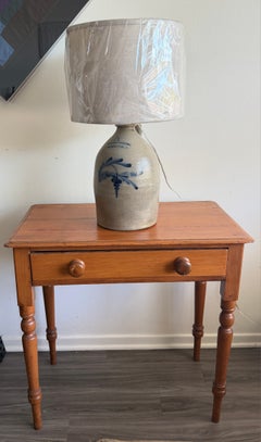 19thc Pine One Drawer Stand or Vanity