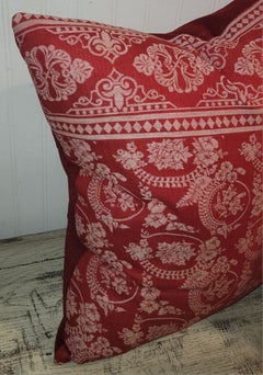 Collection of Four 19Thc Table Cloth Paisley Pillows