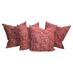 Collection of Four 19Thc Table Cloth Paisley Pillows