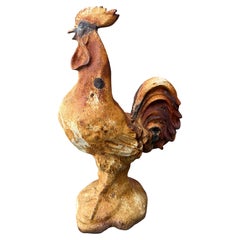 Late 19thc Original Old Surface Iron Rooster