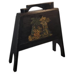 Scatola originale dipinta per lucidare le scarpe, primi anni del XX secolo
