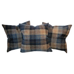 Collection Of three Plaid Pillows