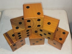 Collection of Six Wooden Dice