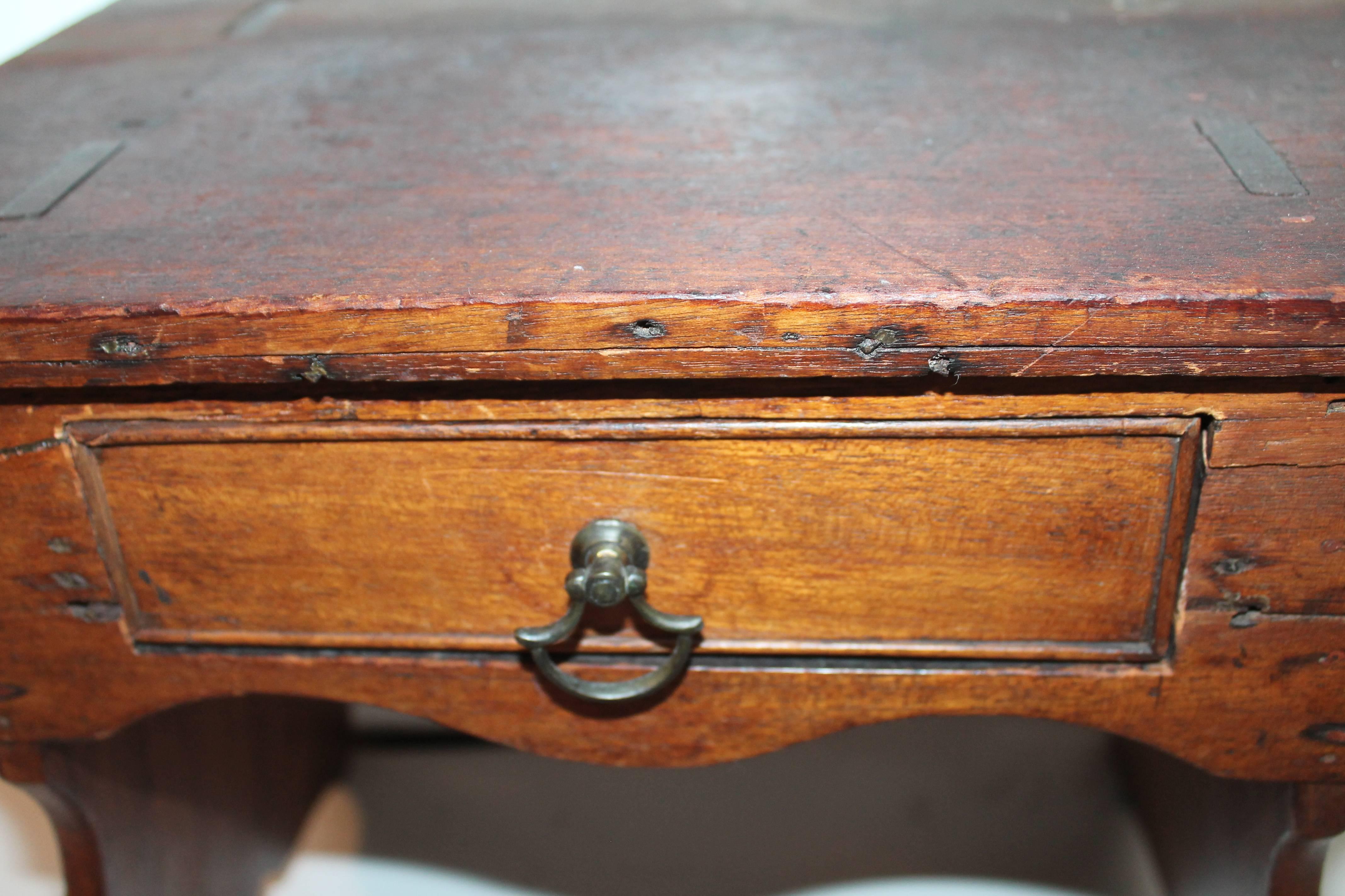 American Early 19th Century New England Stool with Drawer