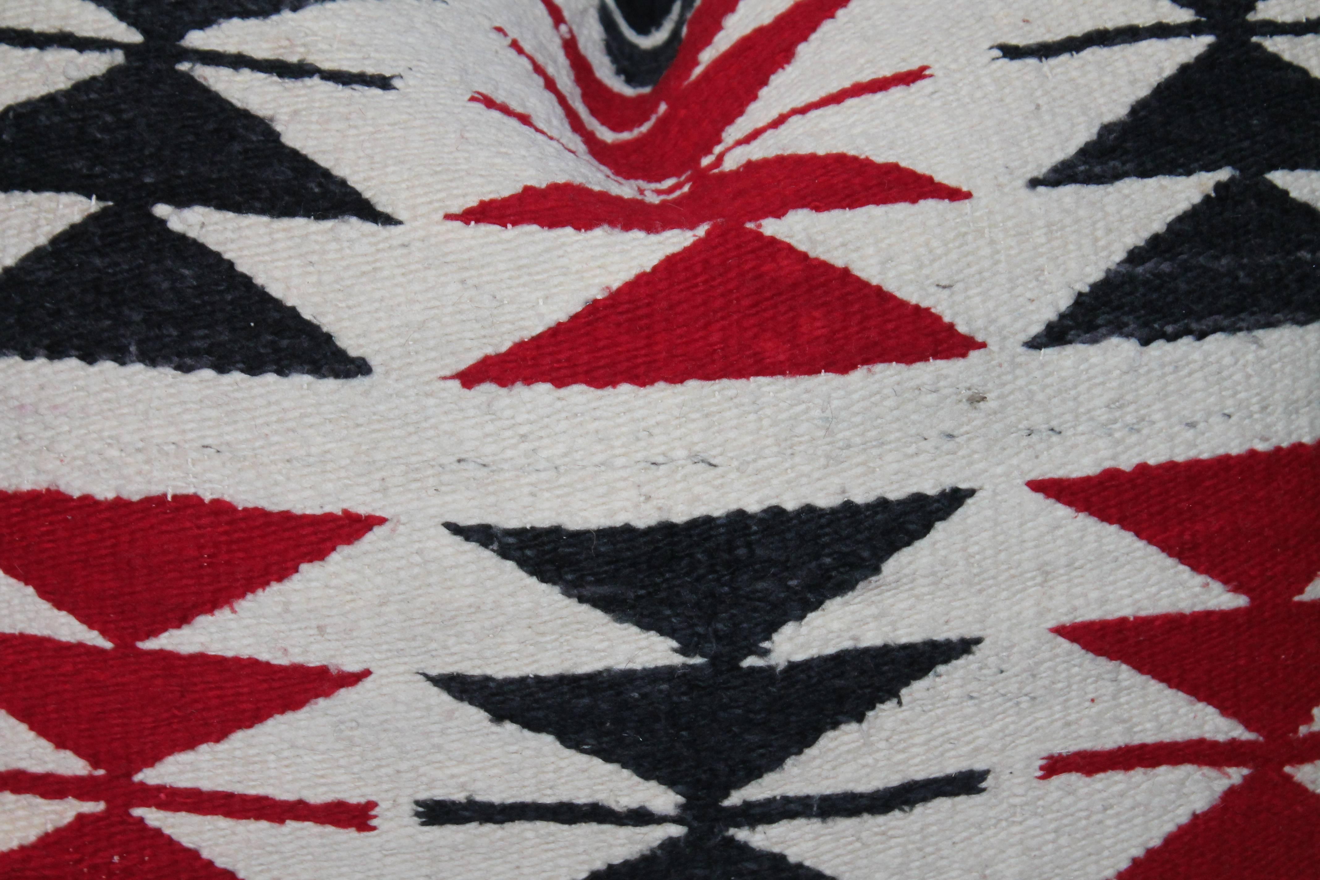 Woven Navajo Flying Geese Pattern Pillow