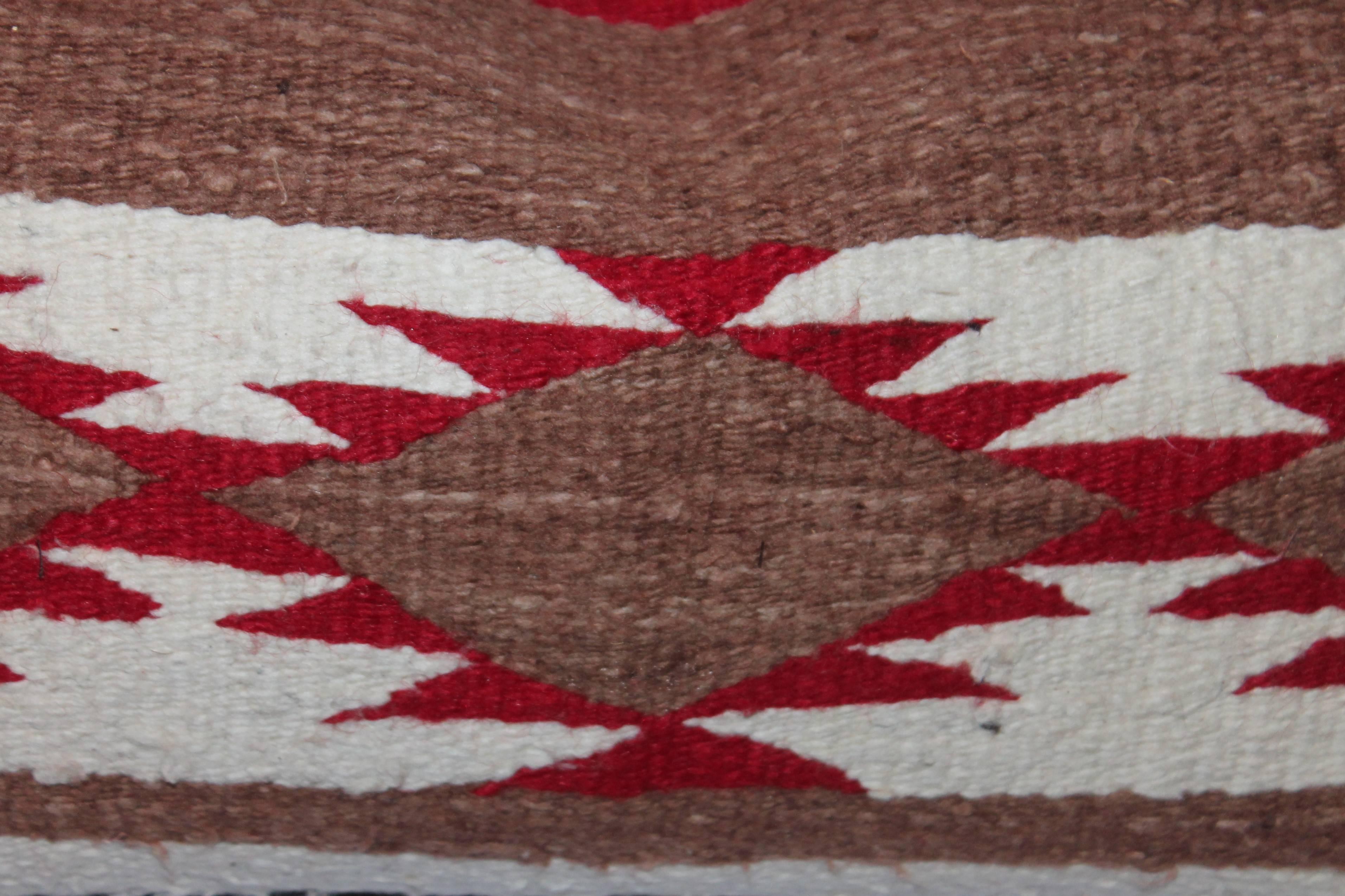 Adirondack Pair of Navajo Saddle Blanket Weaving Pillows