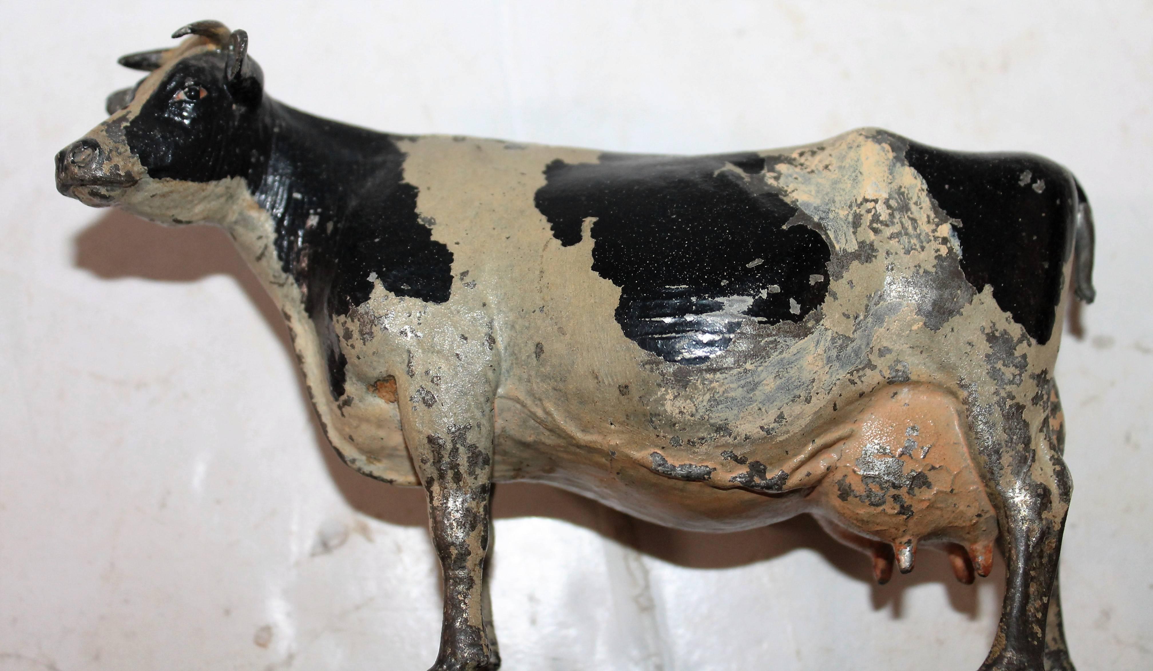 American Signed and Dated, 1924 Holstein-Friesman Cow Iron