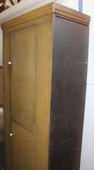19th Century New England Original Painted Two-Door Wall Cupboard