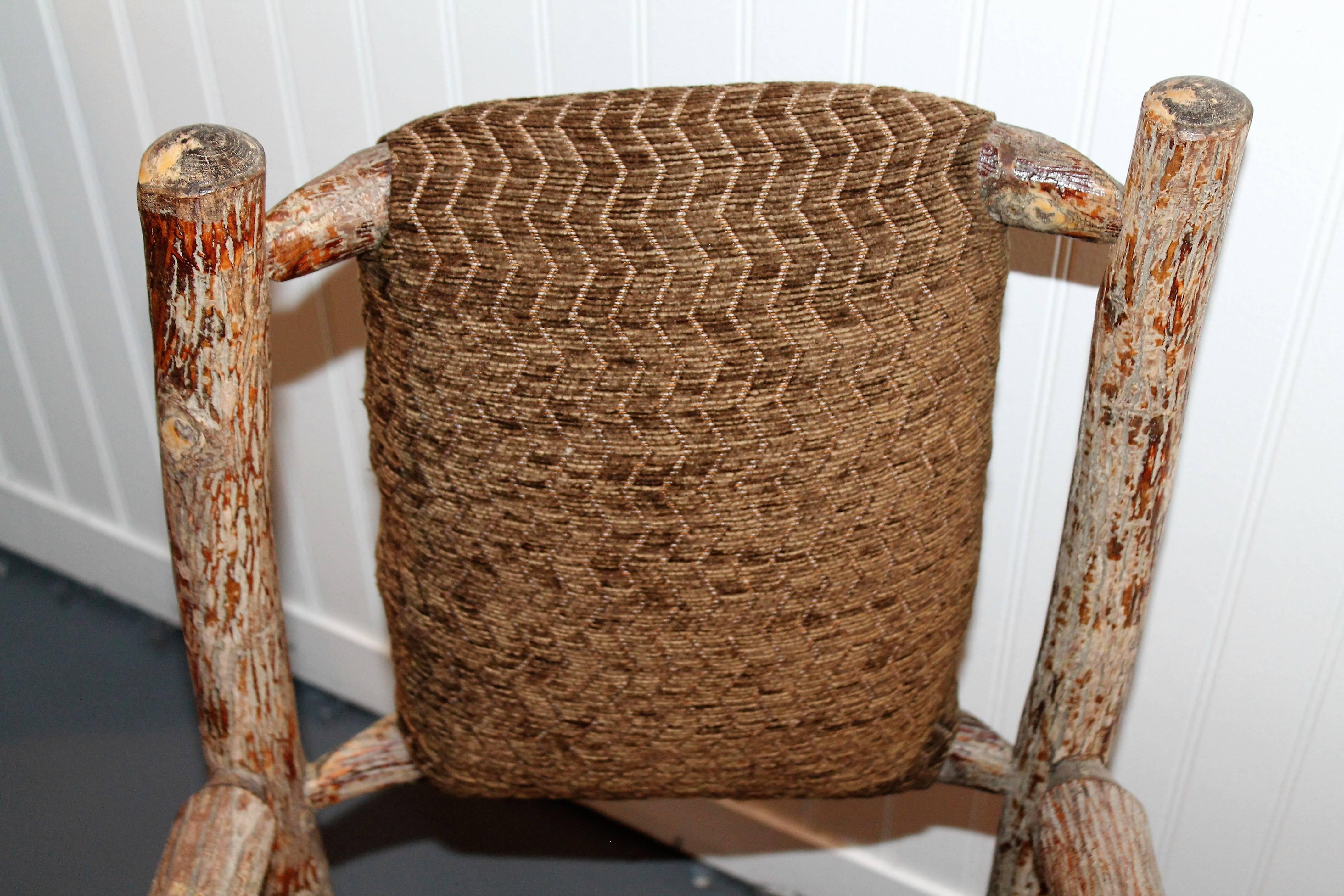 Adirondack Mid-20th Century Child's Old Hickory Upholstered Chair