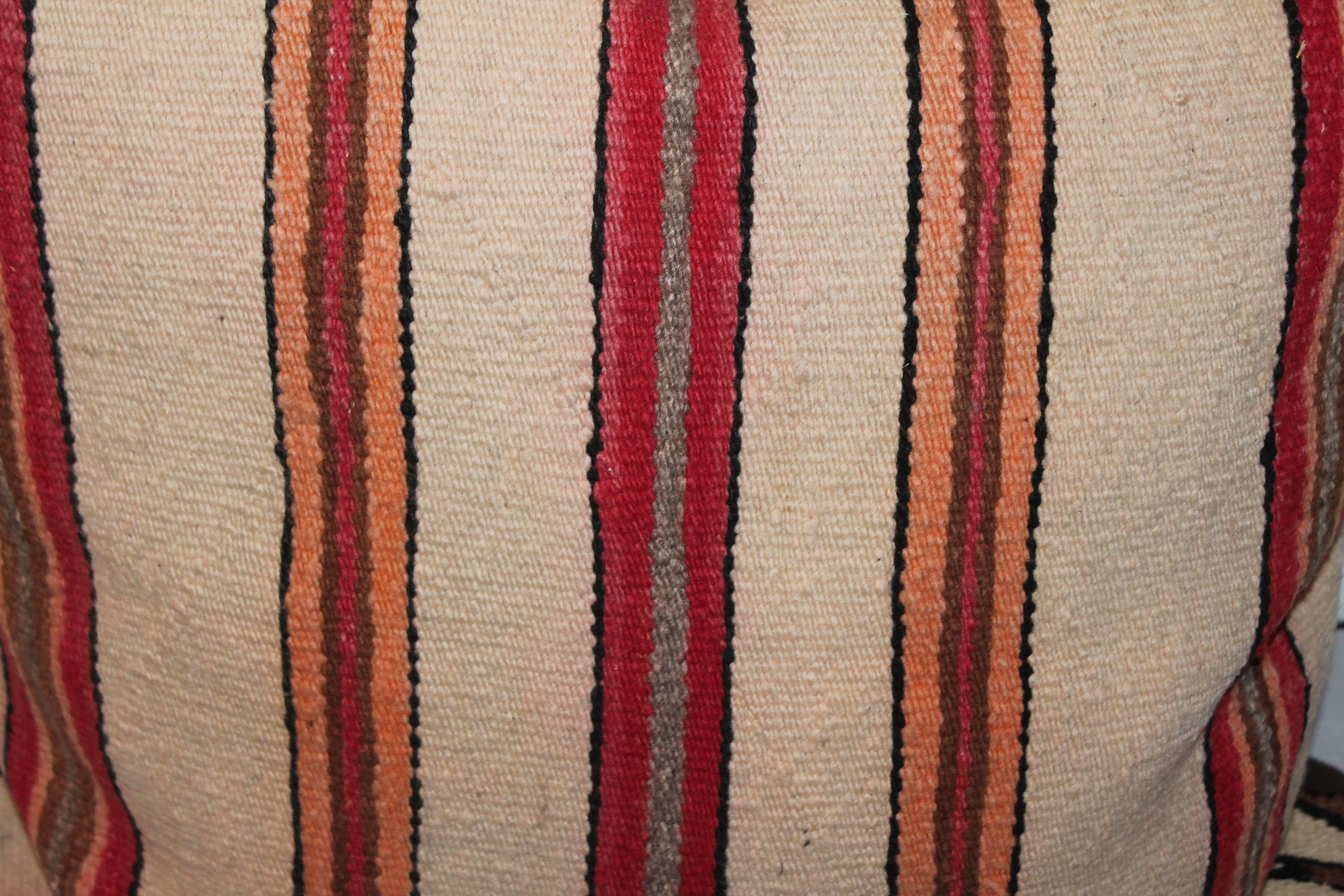 American Monumental Early Navajo Saddle Blanket Weaving For Sale