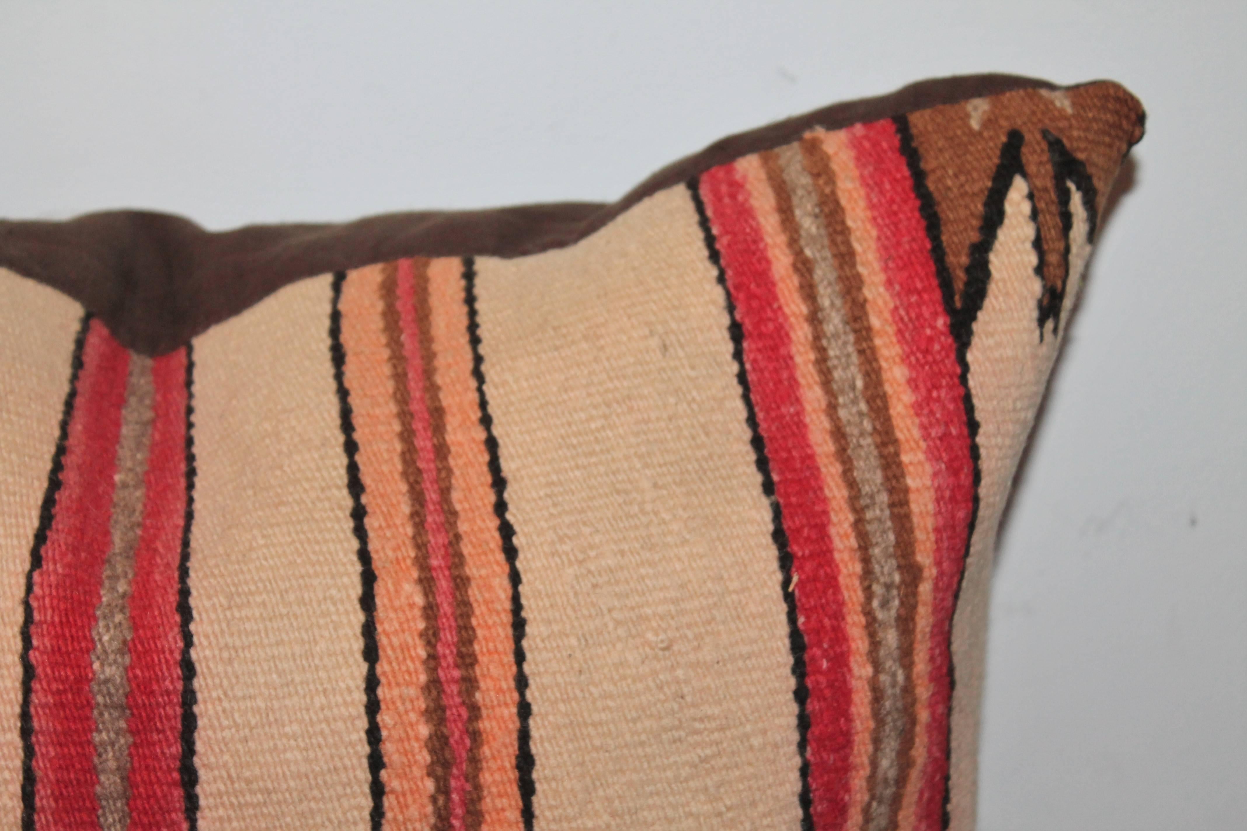 Native American Monumental Early Navajo Saddle Blanket Weaving For Sale