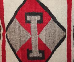 Vibrant Double T's Navajo Indian Weaving Kissen
