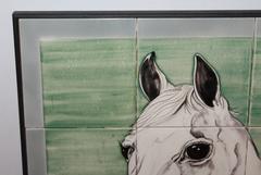Signed and Dated Hand-Painted Tile Art