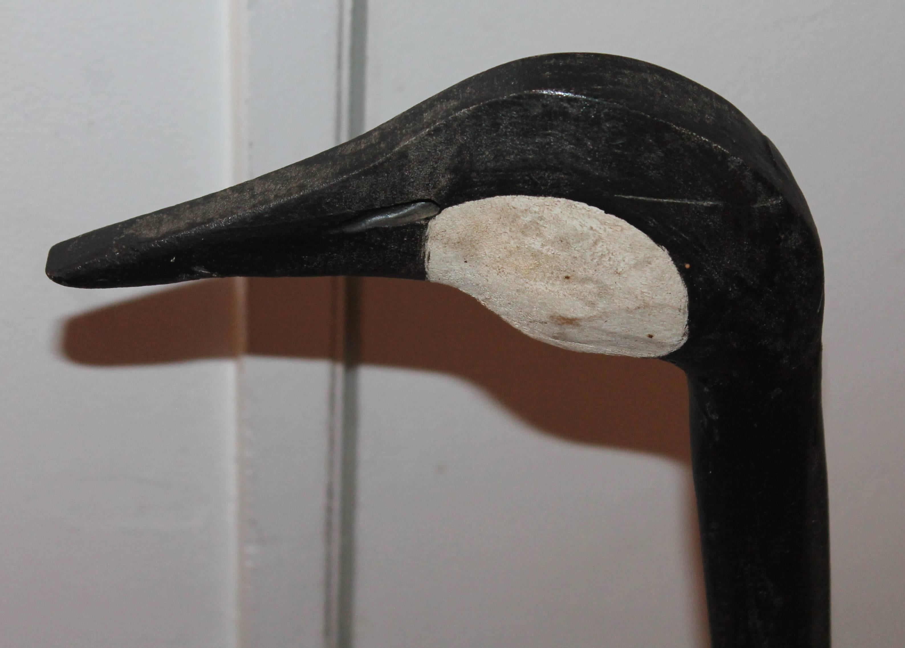 vintage wooden goose decoy