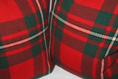 Pair of Plaid Wool Blanket Pillows