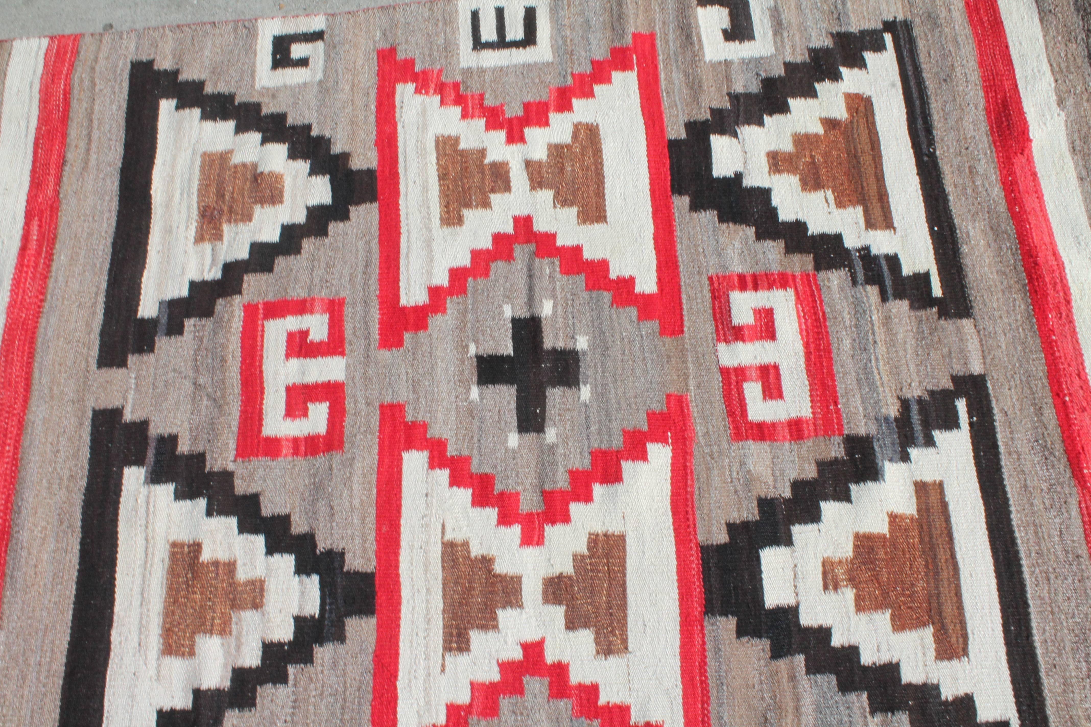 American Navajo Geometric Indian Weaving