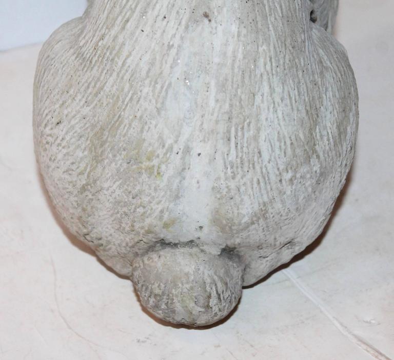 1930s Painted Concrete Garden Rabbit at 1stDibs