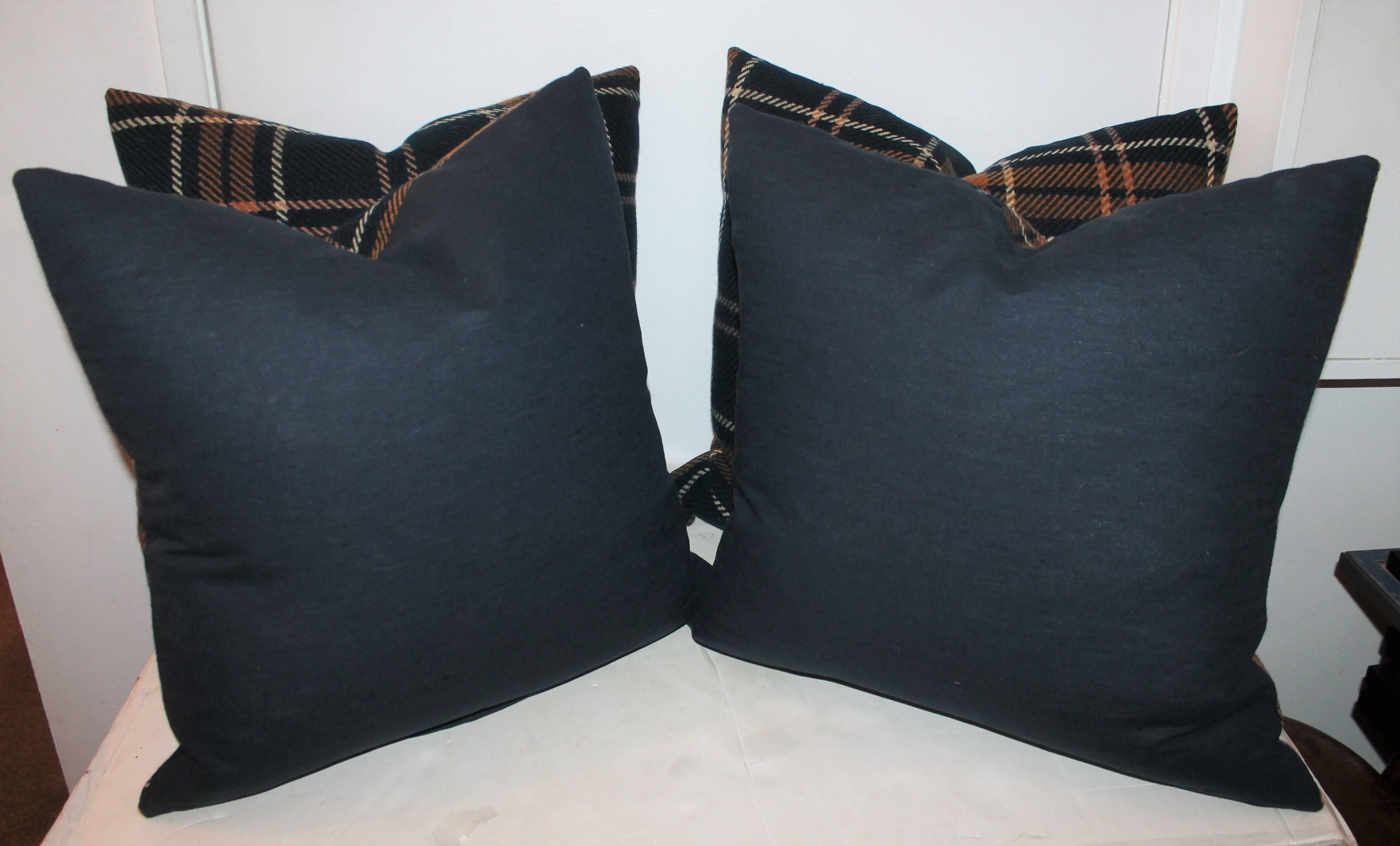 wool plaid pillows
