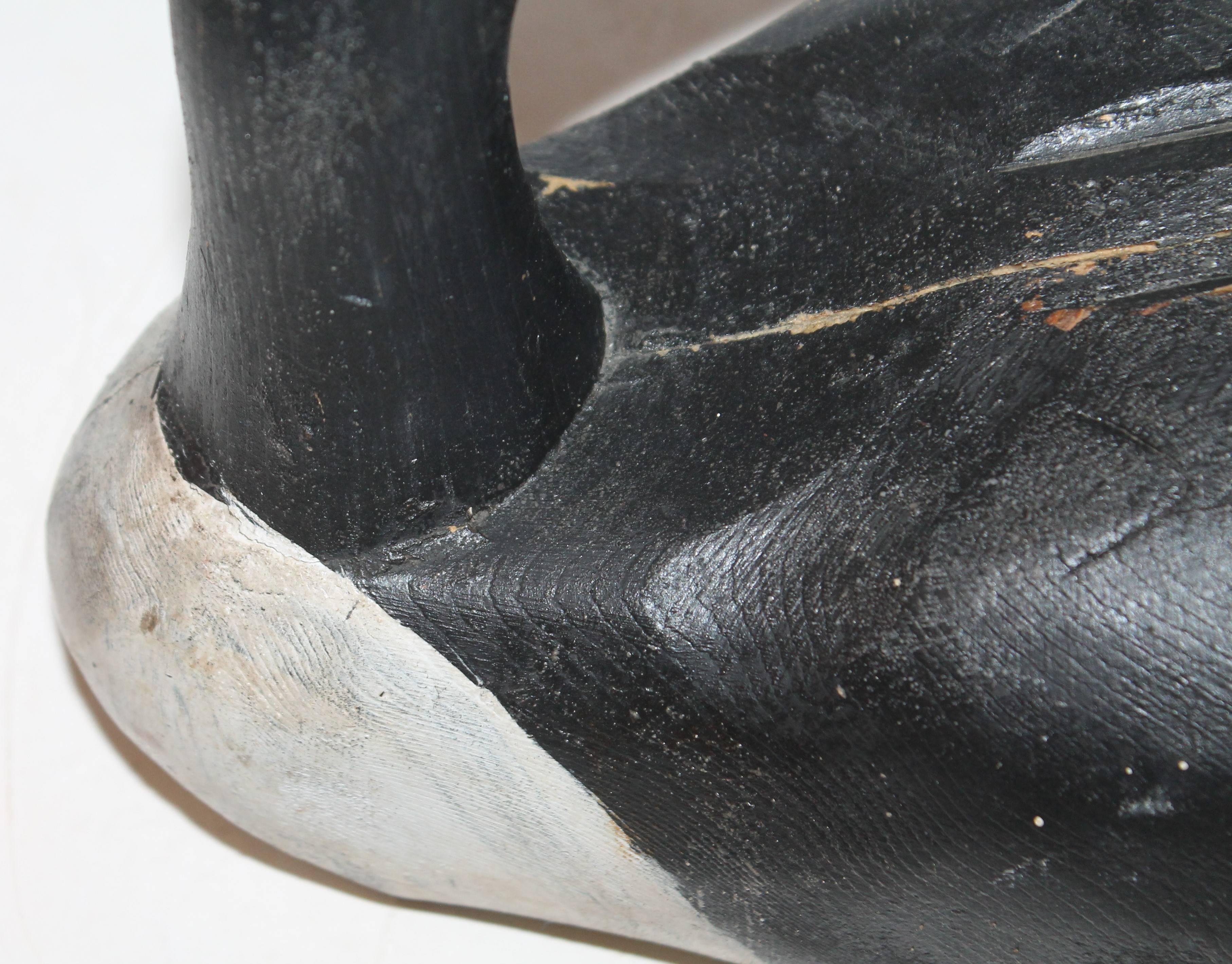 Hand-Carved Late 19th Century Canadian Goose Decoy